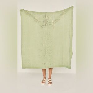 Francesca's Collections Sage Heart Pattern Throw